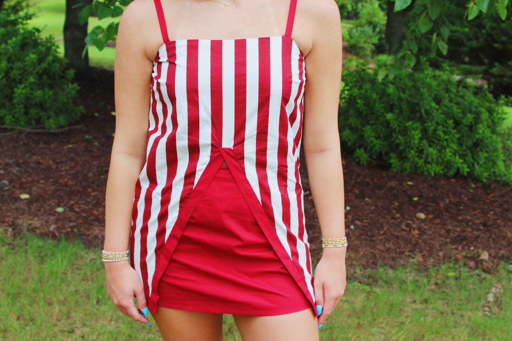 Striped Crimson Set